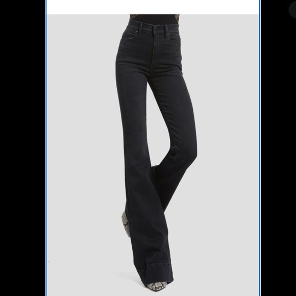 Alice + Olivia Pants - ALICE + OLIVIA Wide Leg Pants-High waist-Noir Size: S Corduroy fabric